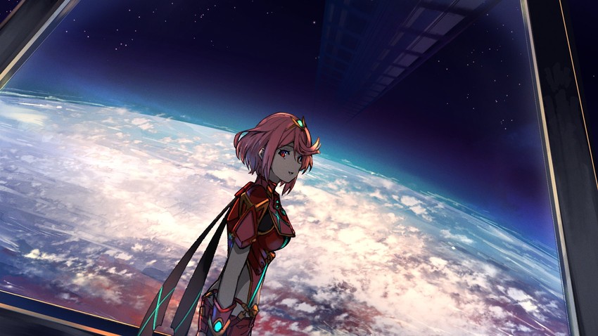 pyra (xenoblade chronicles and 1 more) drawn by poteto_(potetosarada123)