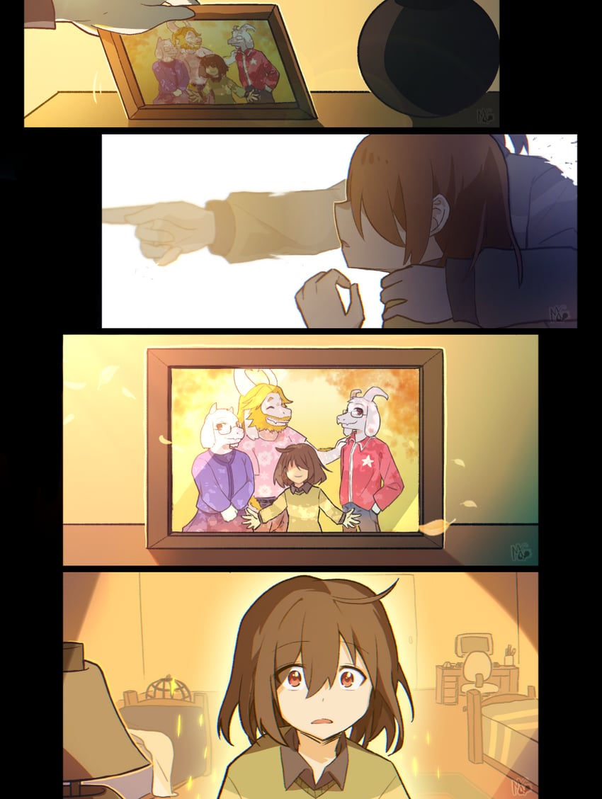 kris, toriel, asriel dreemurr, asgore dreemurr, and vessel (deltarune) drawn by harac_(mc_harac98)