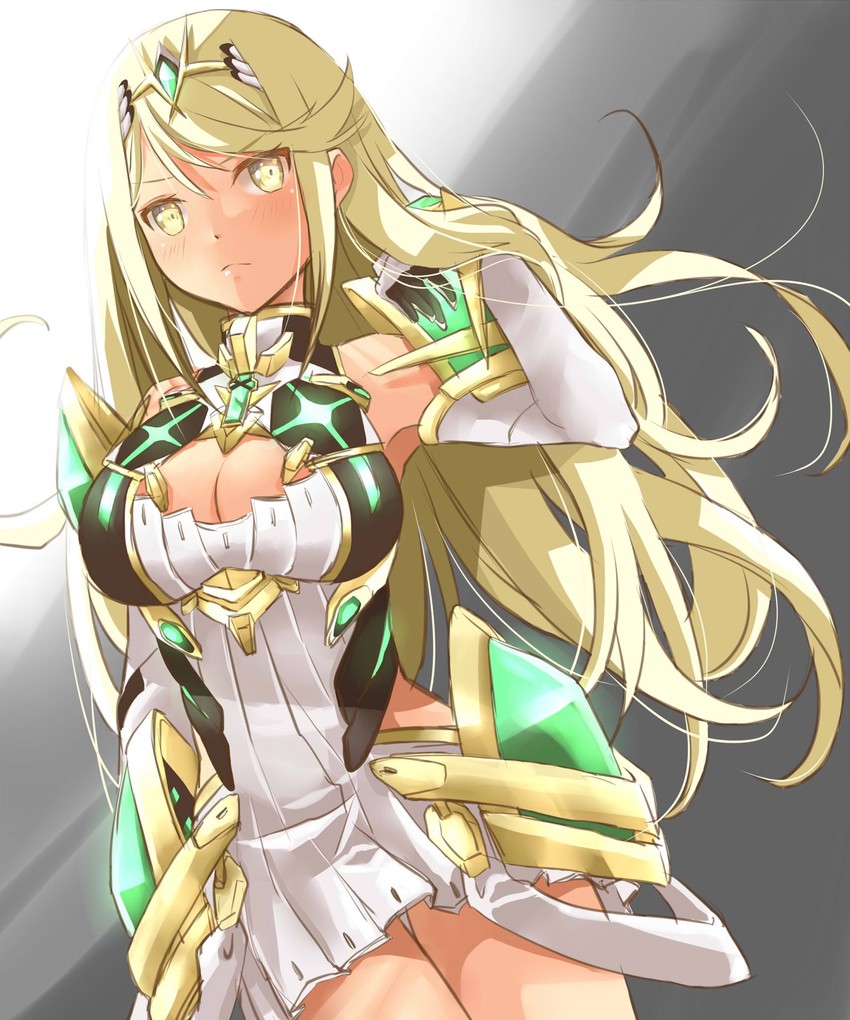 mythra (xenoblade chronicles and 1 more) drawn by shiroxai