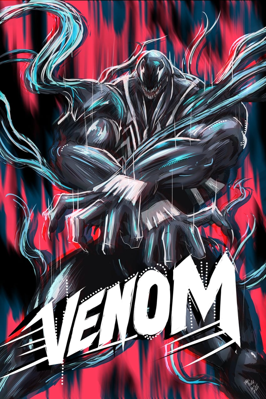 venom (marvel and 2 more) drawn by o'donnis