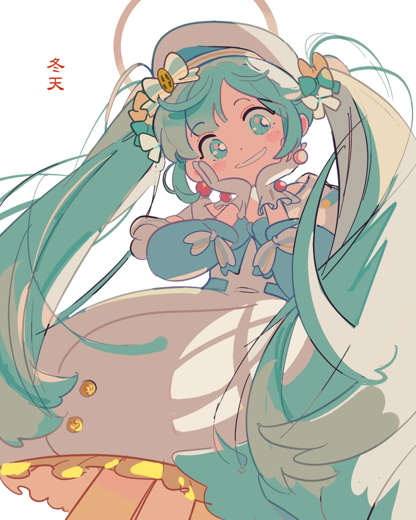hatsune miku (vocaloid and 1 more) drawn by dolman_(dm)