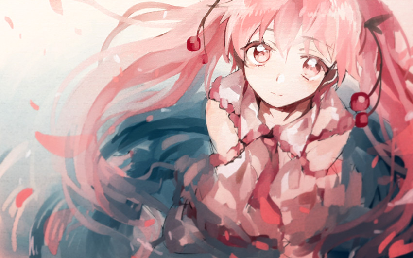 hatsune miku and sakura miku (vocaloid) drawn by azu_(toulove)