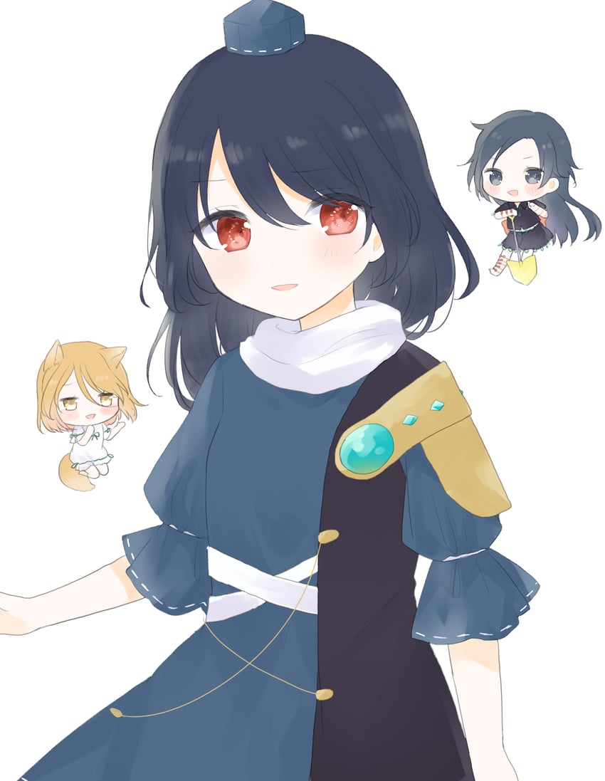 kudamaki tsukasa, iizunamaru megumu, and himemushi momoyo (touhou) drawn by umi_(nana_spring)