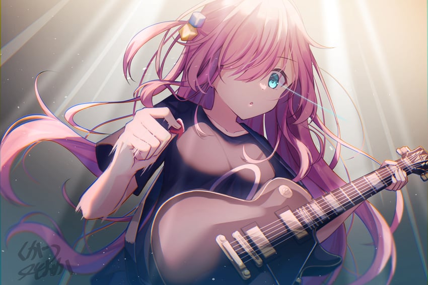 gotoh hitori (bocchi the rock!) drawn by kugatsu_tooka