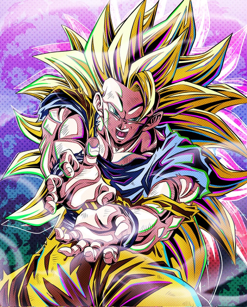 son goku (dragon ball and 1 more) drawn by ushi_(akabec0)