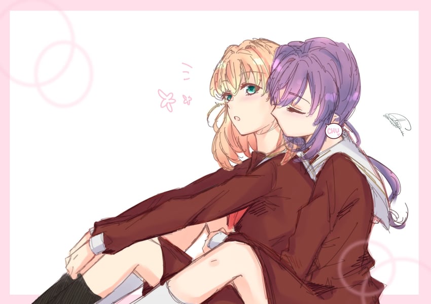 hinoshita kaho and otomune kozue (love live! and 1 more) drawn by ranmaro