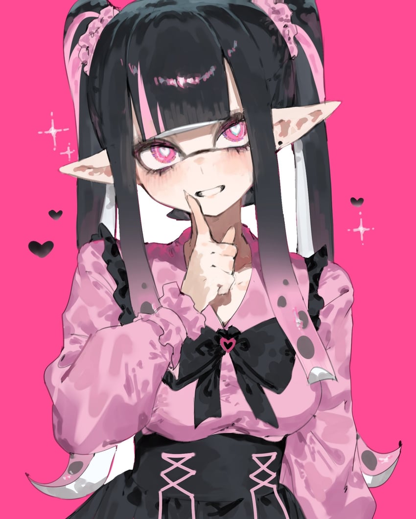 inkling player character and inkling girl (splatoon) drawn by togetoge