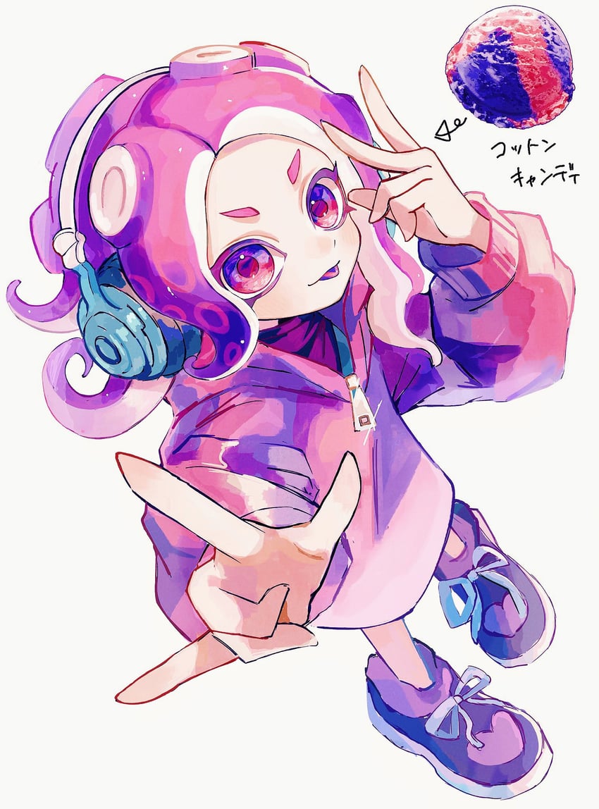 octoling player character and octoling girl (splatoon and 1 more) drawn by kodak_painter
