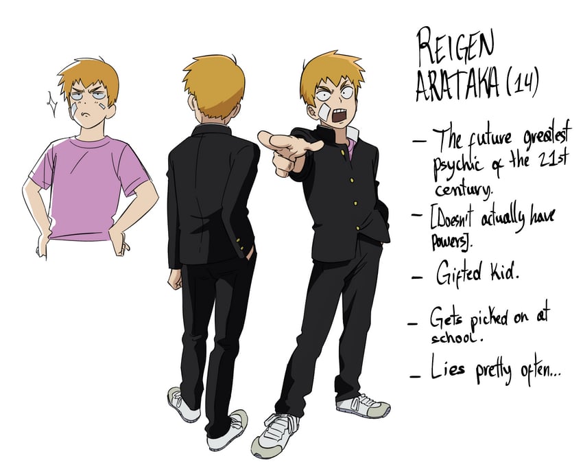 reigen arataka (mob psycho 100) drawn by ch0og0o