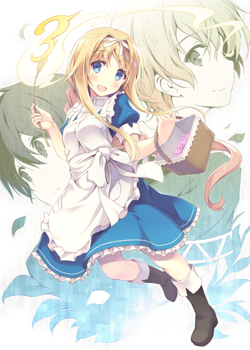 kirito, alice zuberg, and eugeo (sword art online and 1 more) drawn by itoichi.