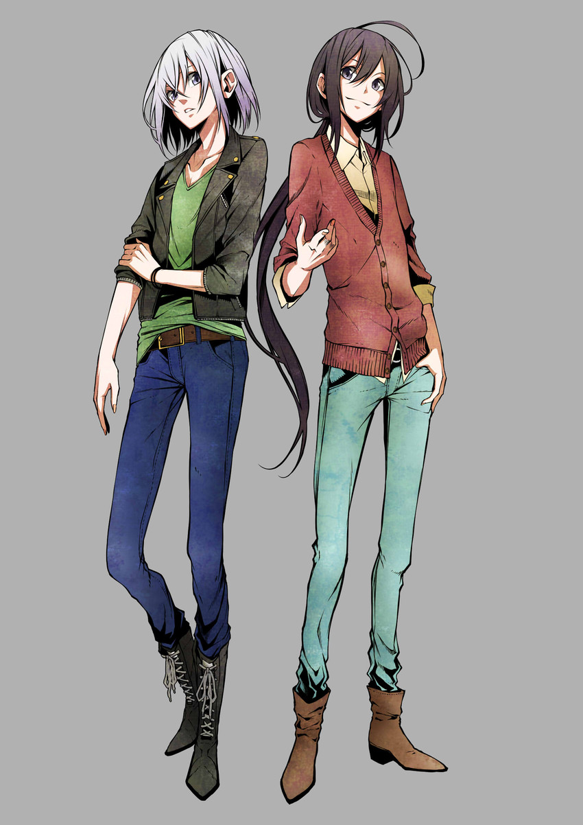 namazuo toushirou and honebami toushirou (touken ranbu) drawn by vice_(kuronekohadokoheiku)