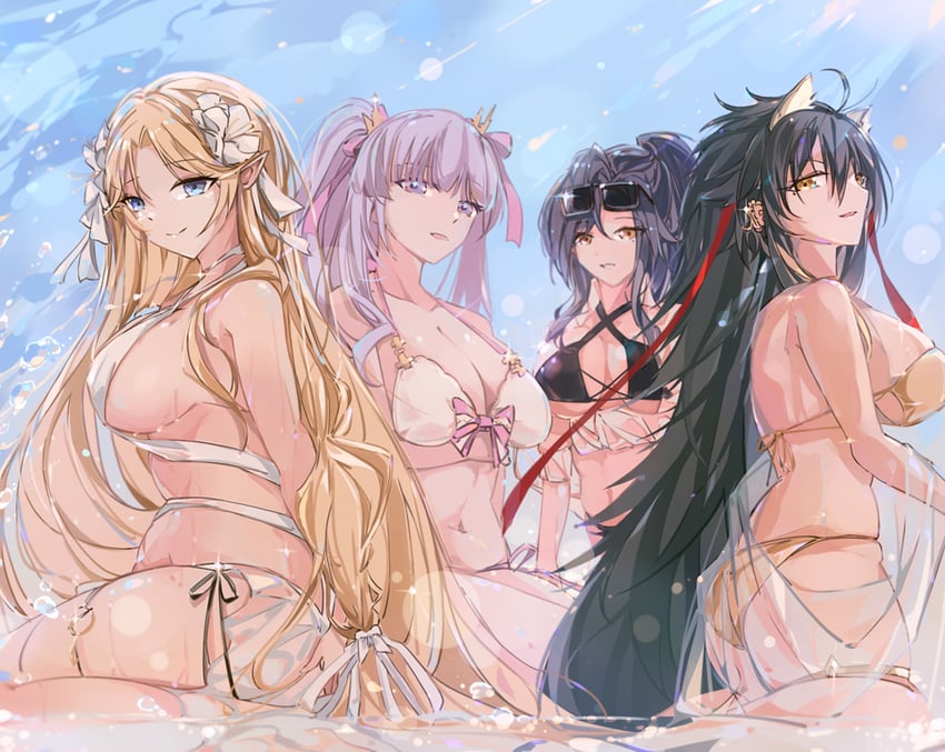 plymouth, brest, harbin, and chkalov (azur lane) drawn by shika_(shika0)