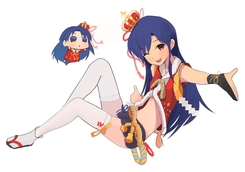 kisaragi chihaya and chihyaa (idolmaster and 1 more) drawn by ch2haya_p