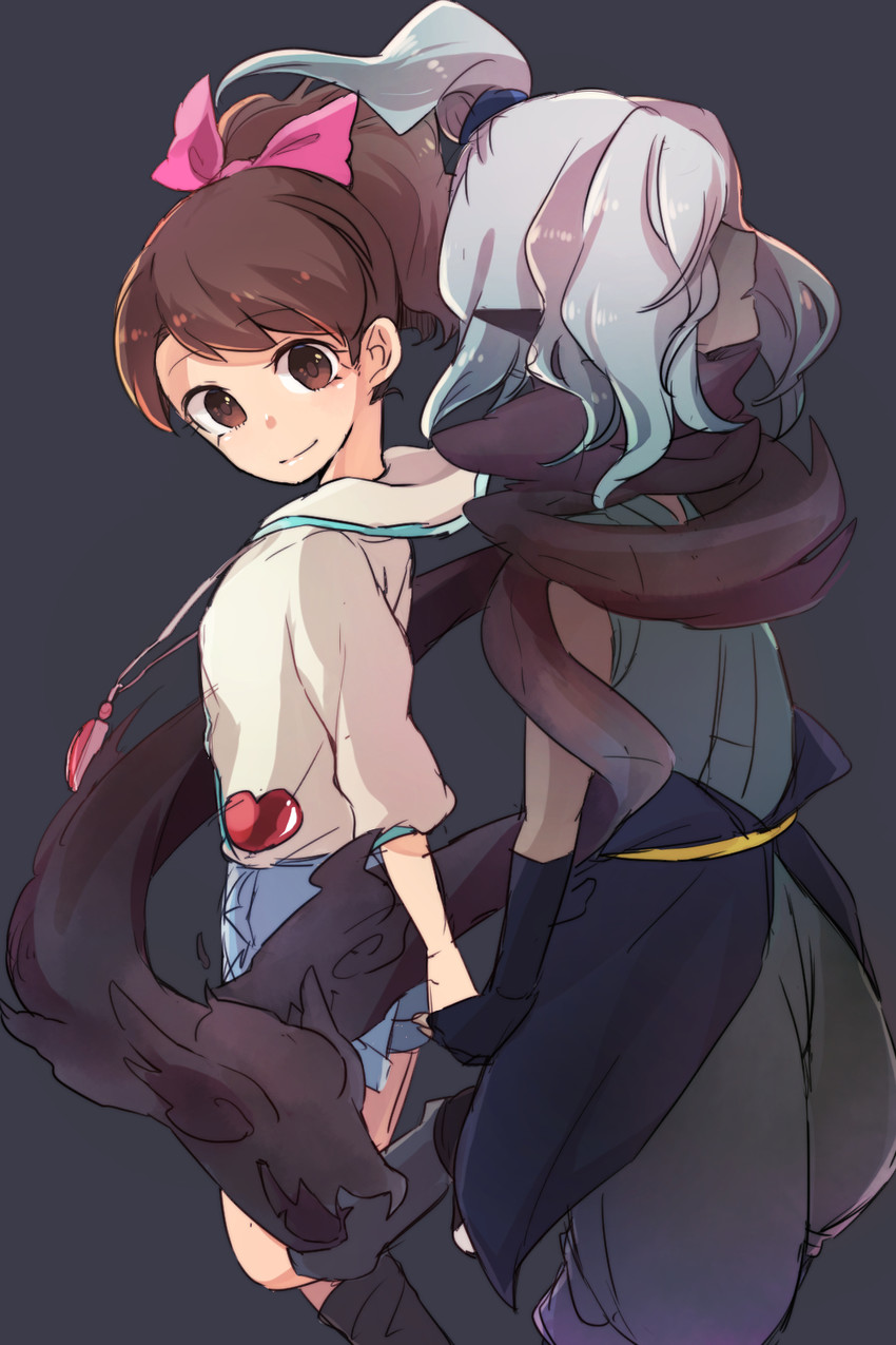 kodama fumika and kageorochi (youkai watch) drawn by alto168