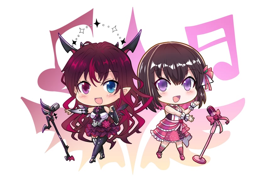 irys and azki (hololive and 1 more) drawn by colonel_aki