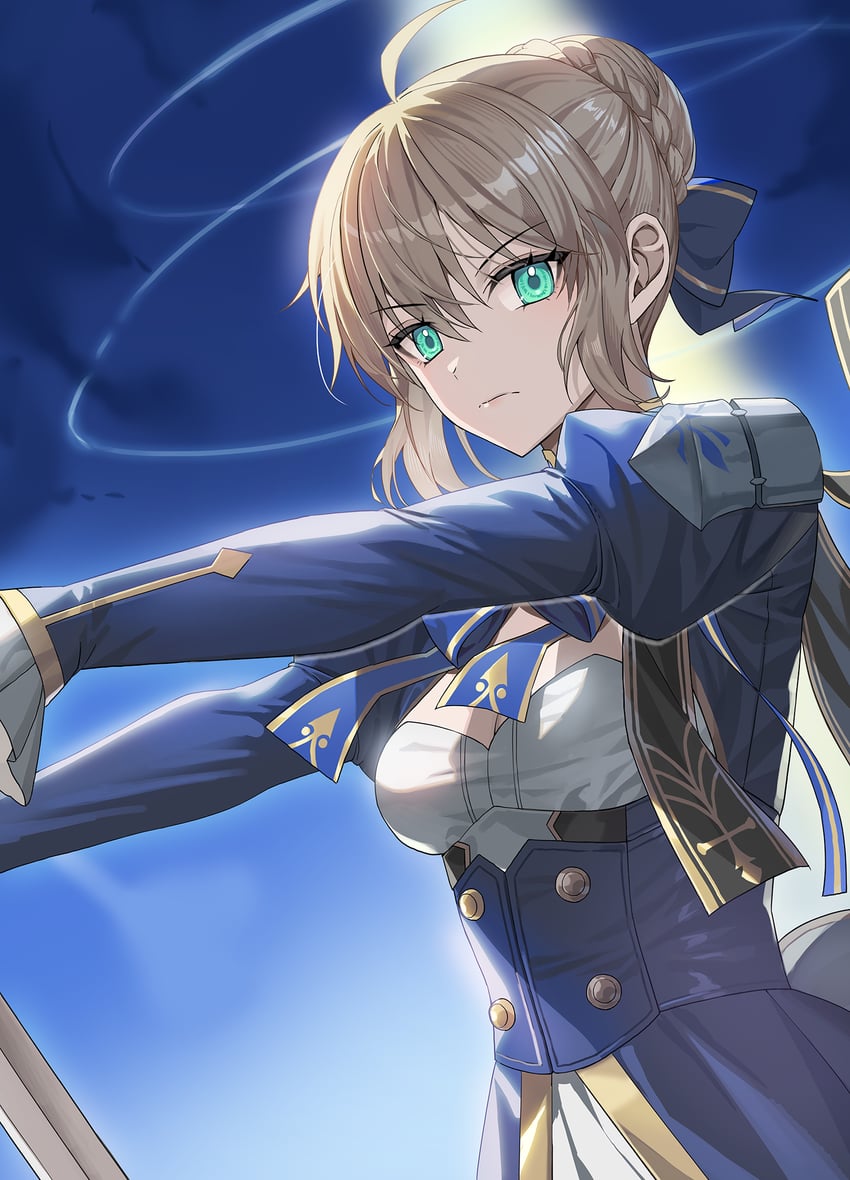 artoria pendragon and saber (fate and 4 more) drawn by jaeyun