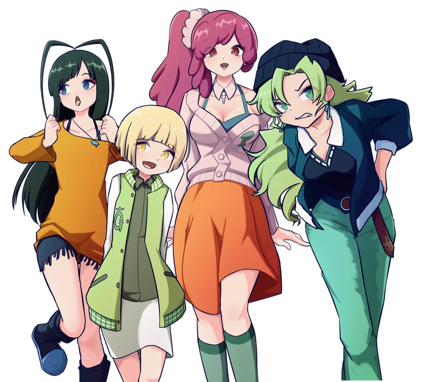 giselle gewelle, candice catnipp, liltotto lamperd, and meninas mcallon (bleach and 1 more) drawn by wallmask3
