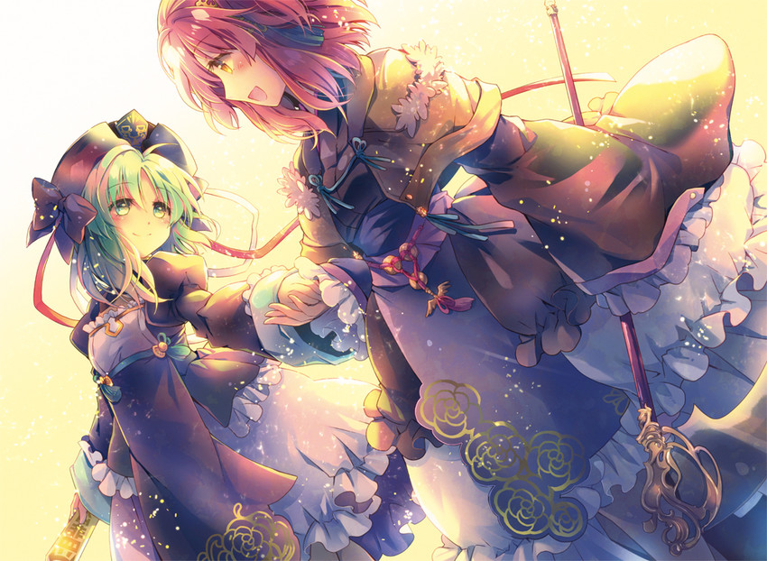 shiki eiki and onozuka komachi (touhou) drawn by yamadori_ofuu