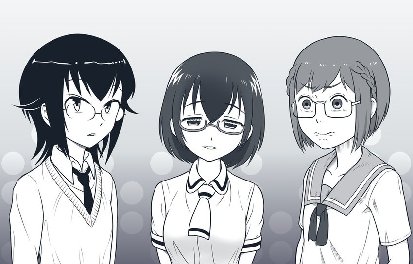 komiyama kotomi, nomura kasumi, and miyamo chio (watashi ga motenai no wa dou kangaetemo omaera ga warui! and 2 more) drawn by akimotsu_(akim_x)