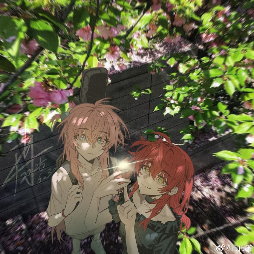 gotoh hitori and kita ikuyo (bocchi the rock!) drawn by ran_ran_zhou