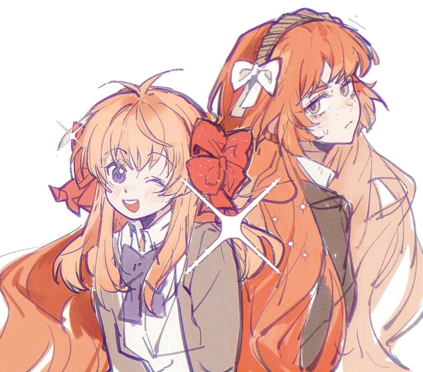 ishmael and sakura chiyo (project moon and 2 more) drawn by jingshenhuanghu
