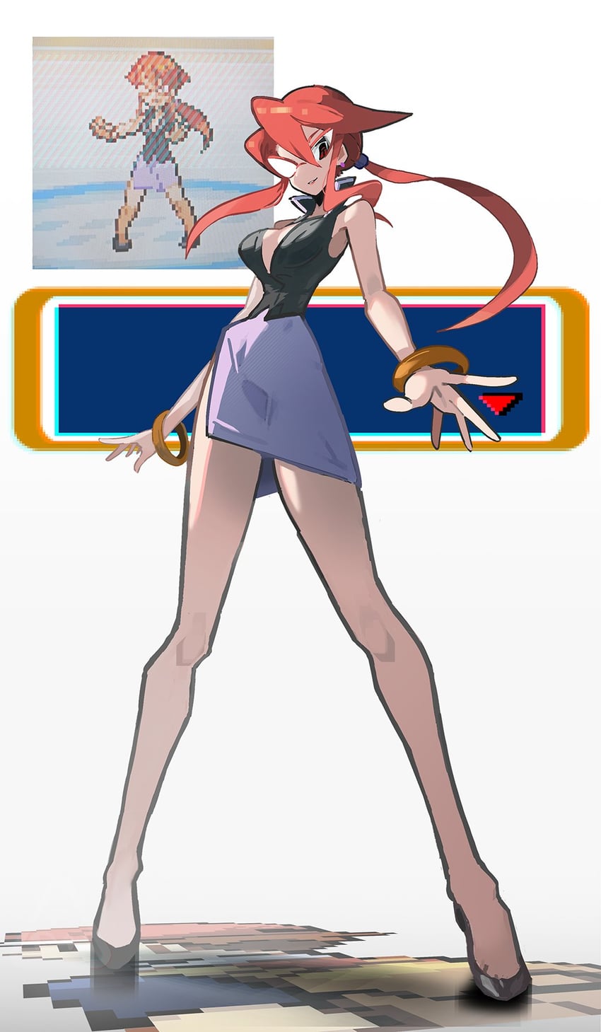 red and lorelei (pokemon and 1 more) drawn by shakeeeeeeeee