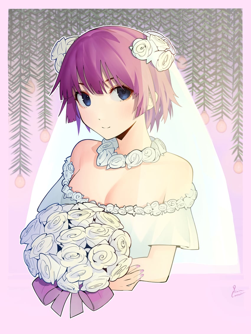 senjougahara hitagi (monogatari and 1 more) drawn by piancaesar