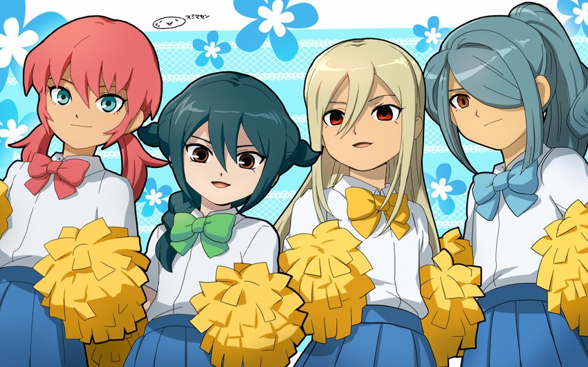 kirino ranmaru, kazemaru ichirouta, afuro terumi, and mistorene callus (inazuma eleven go and 1 more) drawn by mizuhara_aki