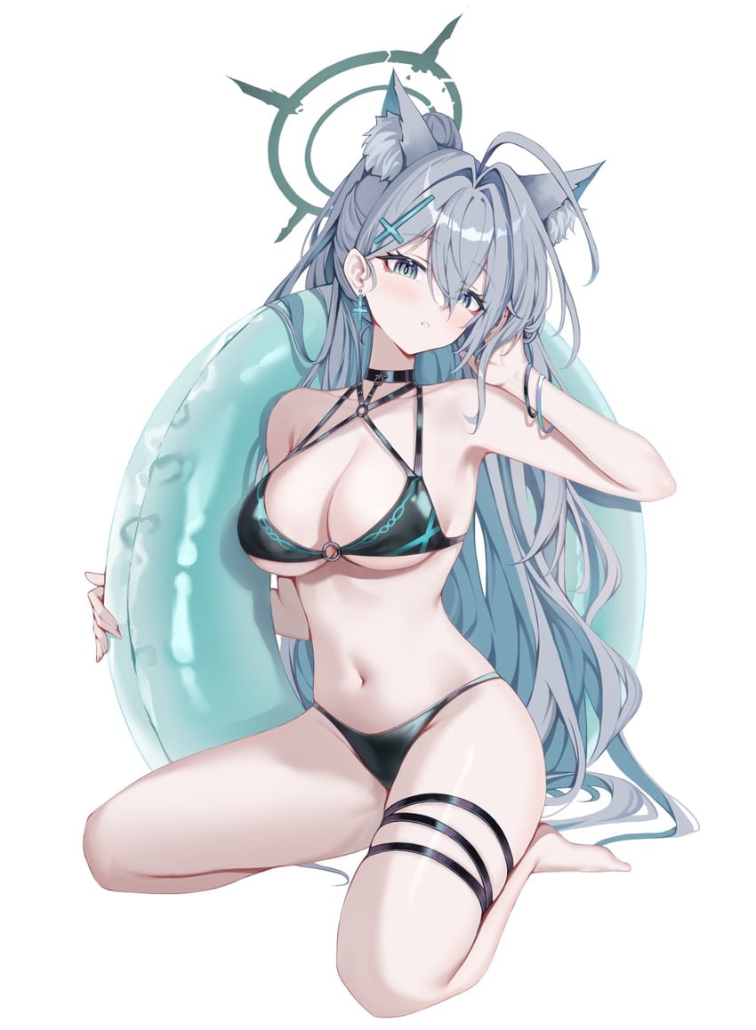 shiroko and shiroko terror (blue archive) drawn by ha_en