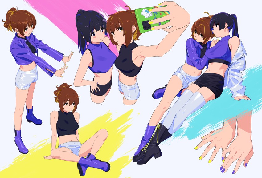 oumae kumiko and kousaka reina (hibike! euphonium) drawn by kamo_kamen