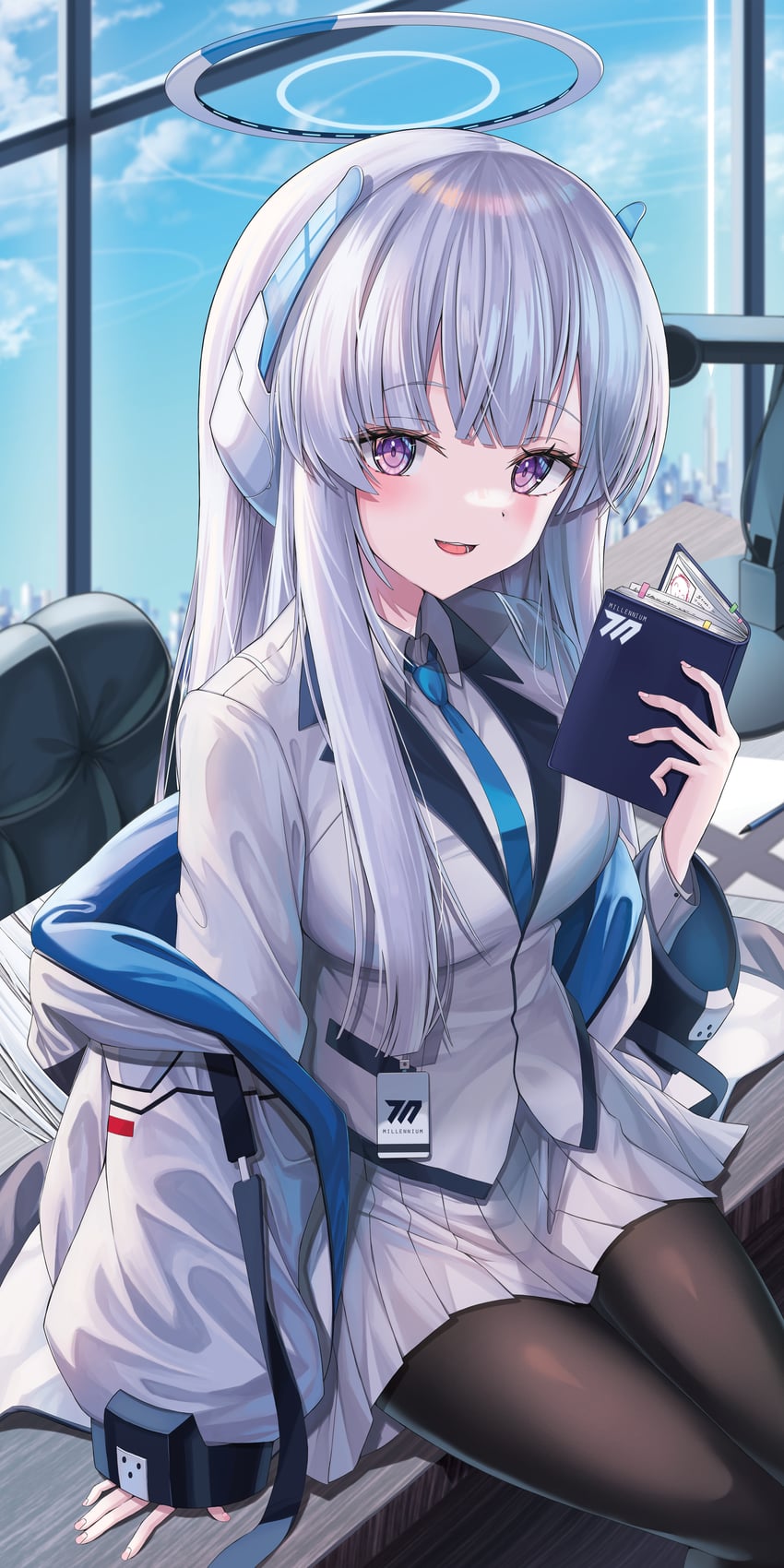 sensei, doodle sensei, and noa (blue archive) drawn by alter_(kxk7357)