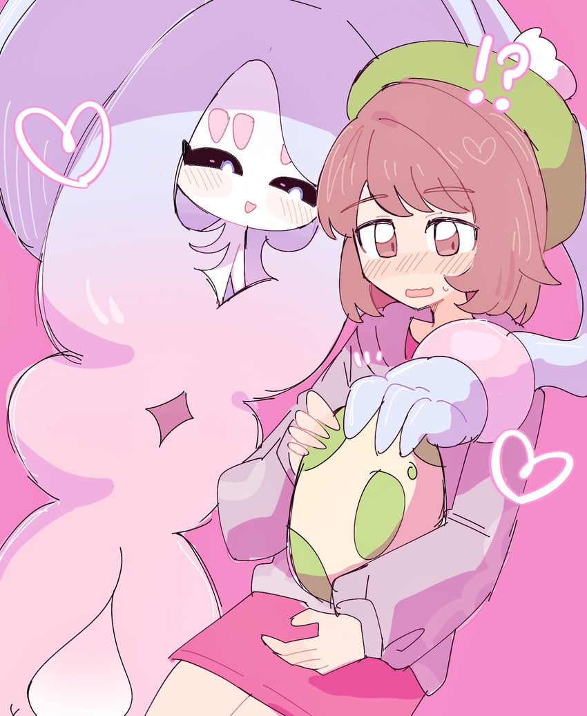 gloria and hatterene (pokemon and 1 more) drawn by han0579