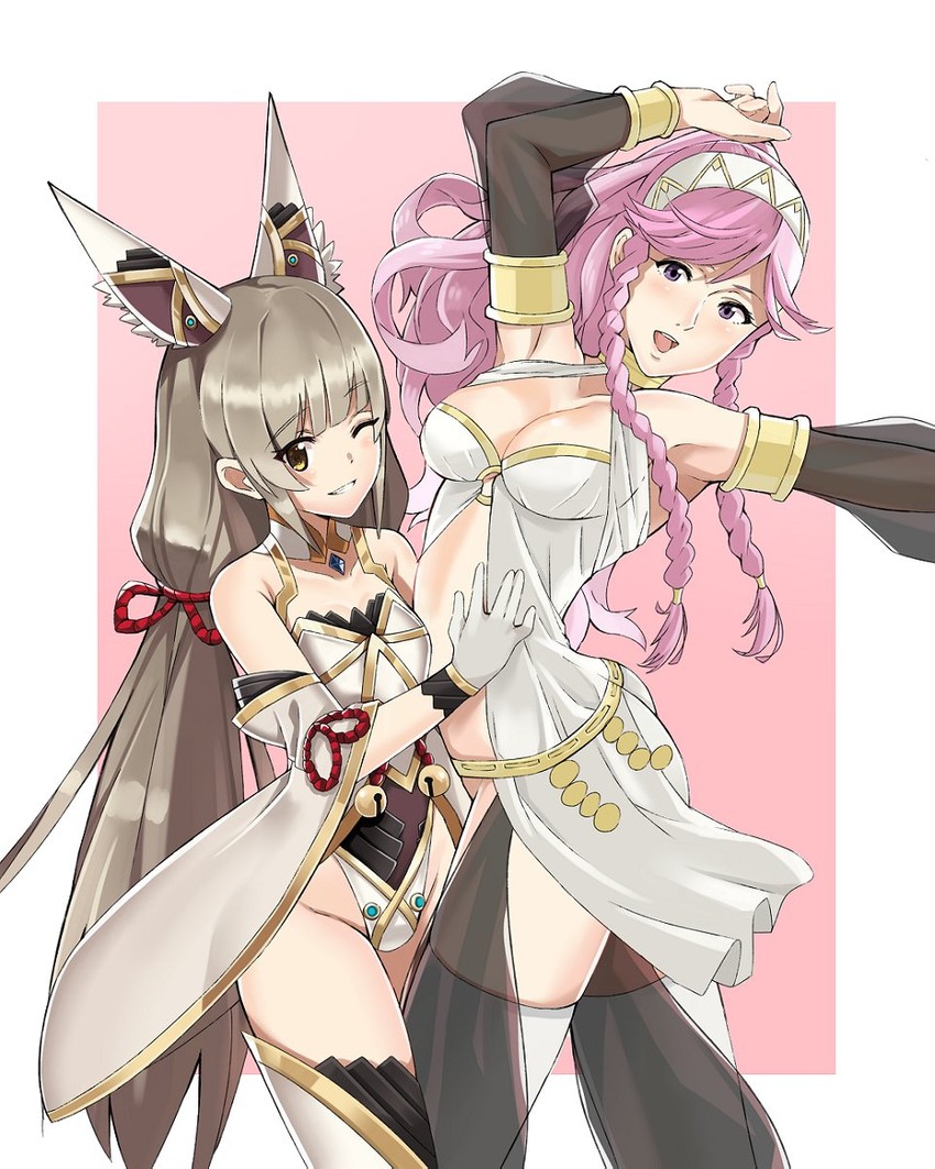 nia and olivia (fire emblem and 4 more) drawn by j@ck