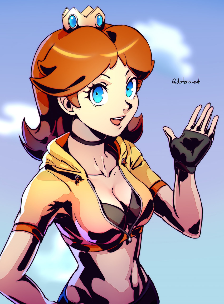 princess daisy (mario) drawn by datcravat