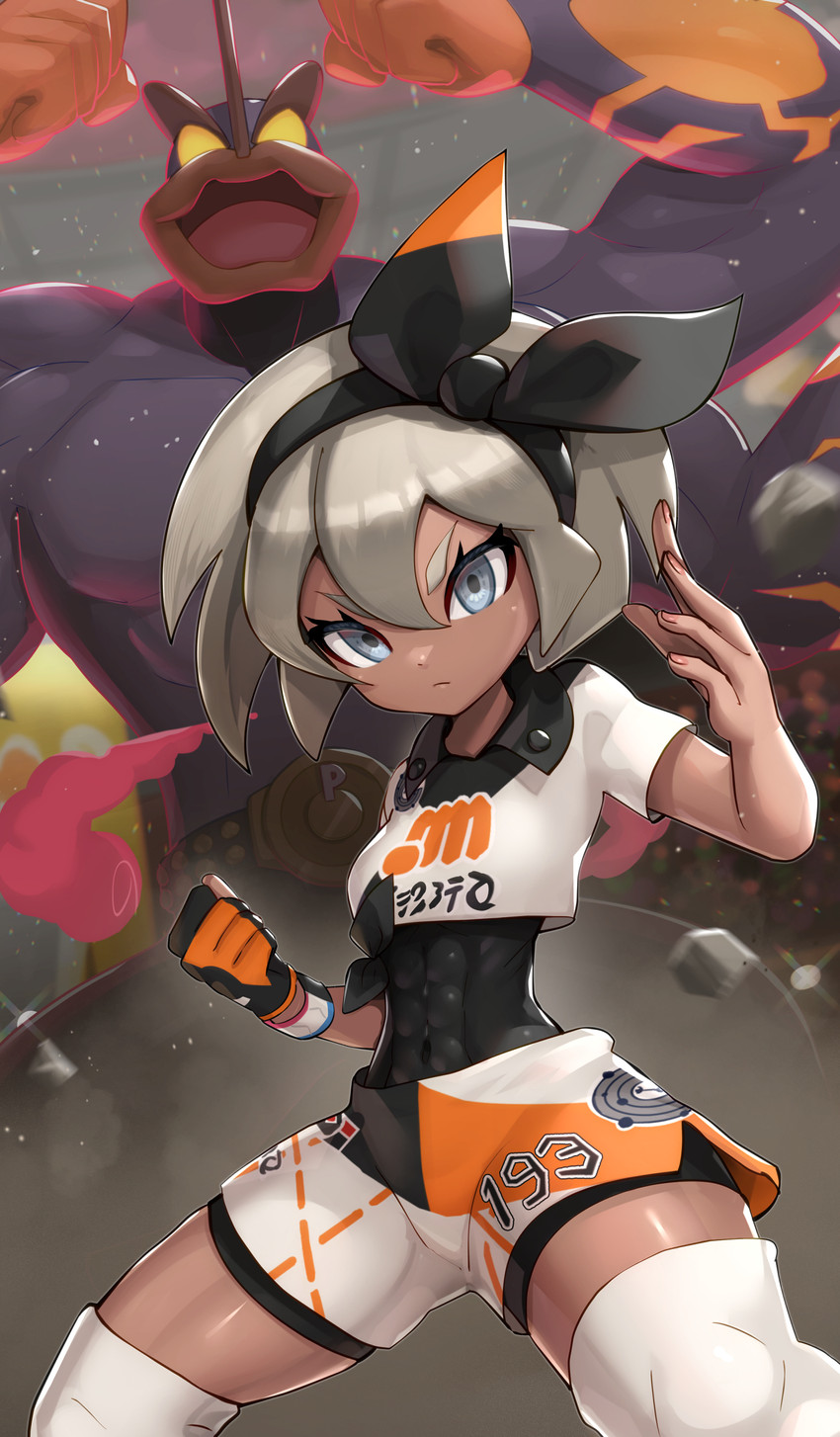 bea, machamp, and gigantamax machamp (pokemon and 1 more) drawn by gonzarez