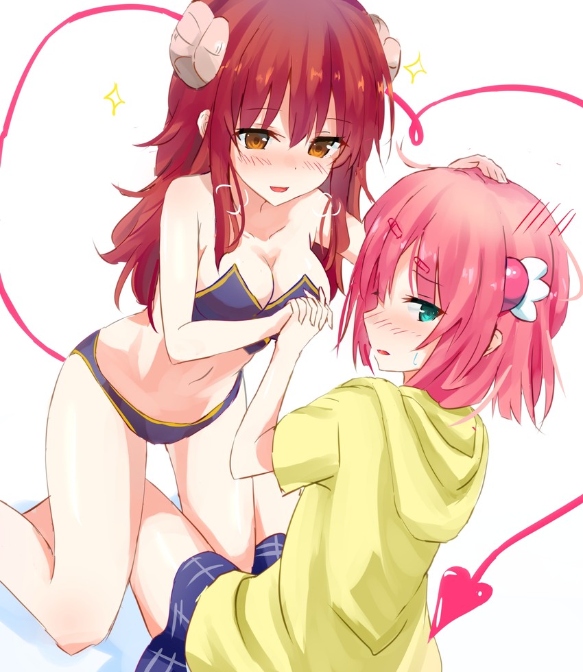 yoshida yuuko and chiyoda momo (machikado mazoku) drawn by otakubotti