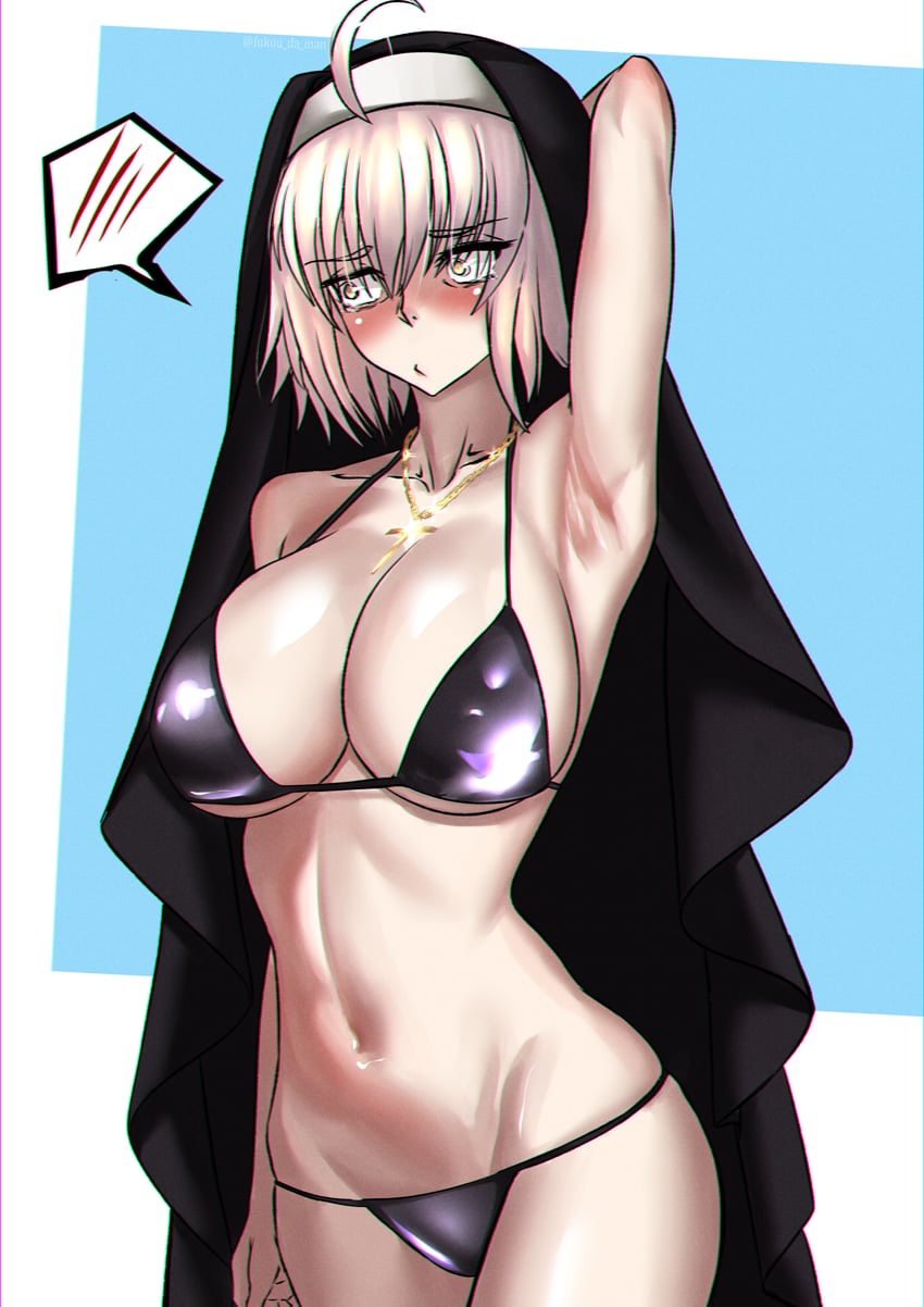 jeanne d'arc alter (fate and 1 more) drawn by fukou