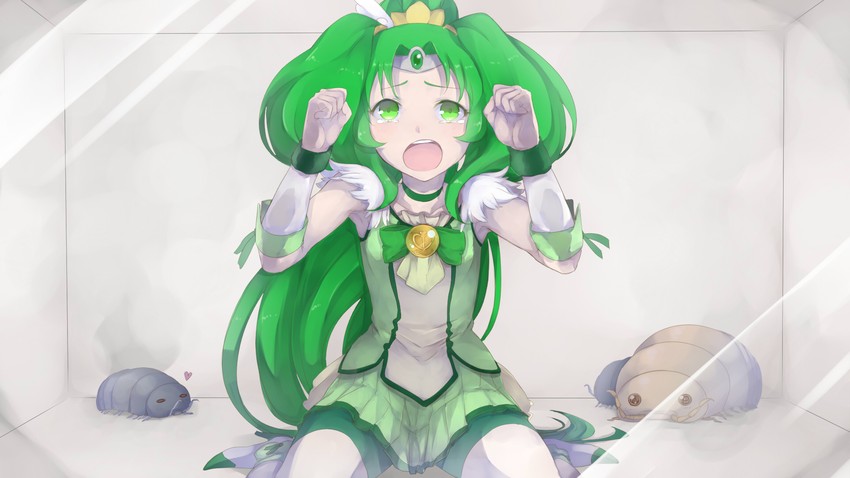 midorikawa nao and cure march (precure and 1 more) drawn by minatsuki_randoseru