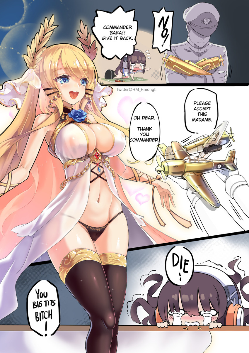 commander, victorious, and long island (azur lane) drawn by hm_(hmongt)