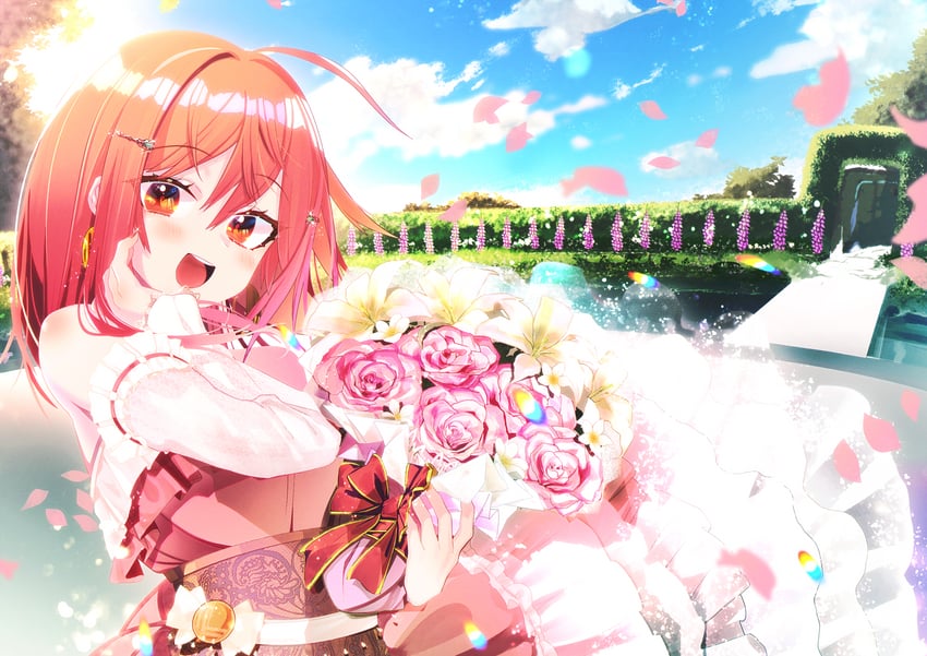 ichijou ririka (hololive and 1 more) drawn by unier