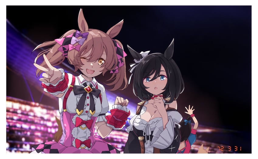eishin flash and smart falcon (umamusume) drawn by nanaheibei_3