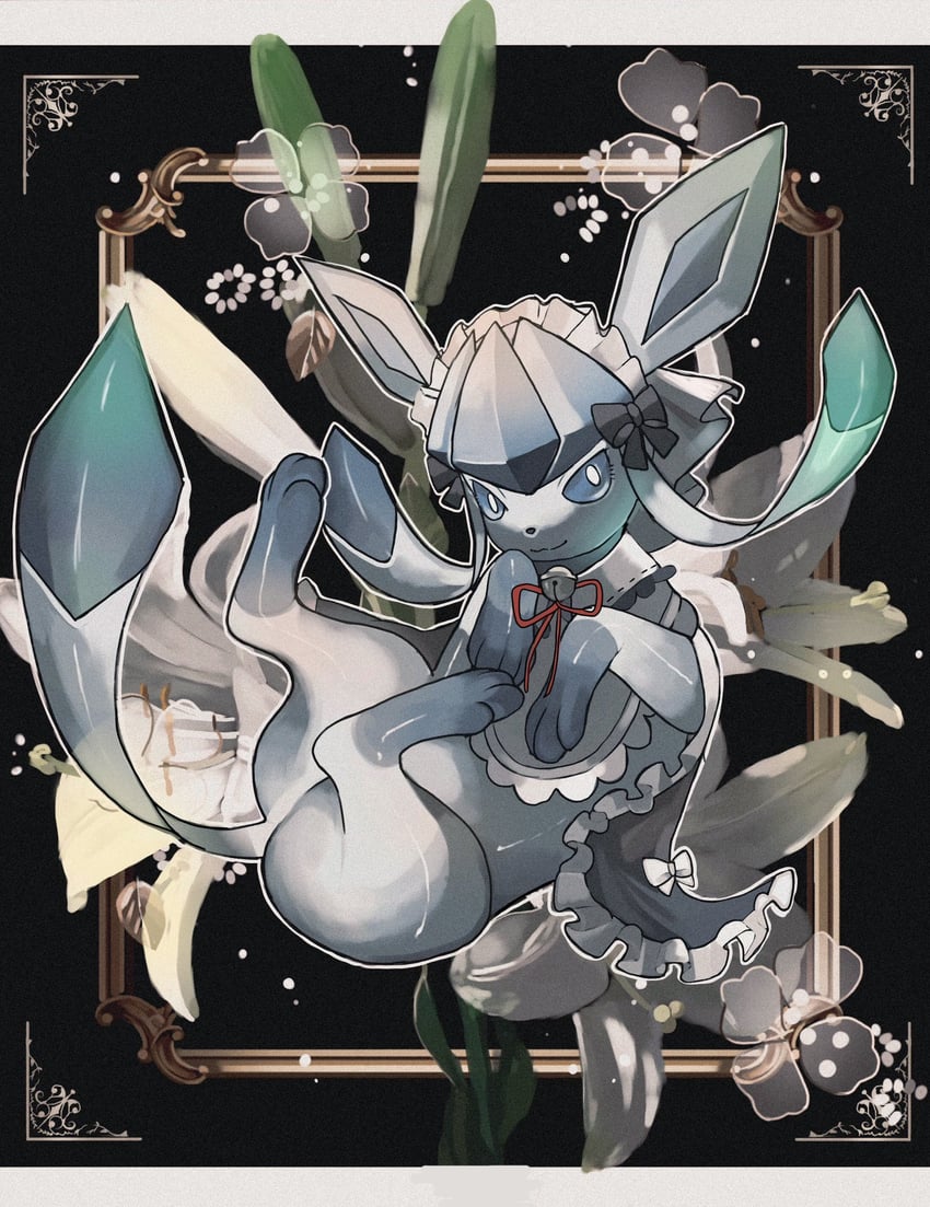 glaceon (pokemon and 1 more) drawn by reo_(mmocc123)
