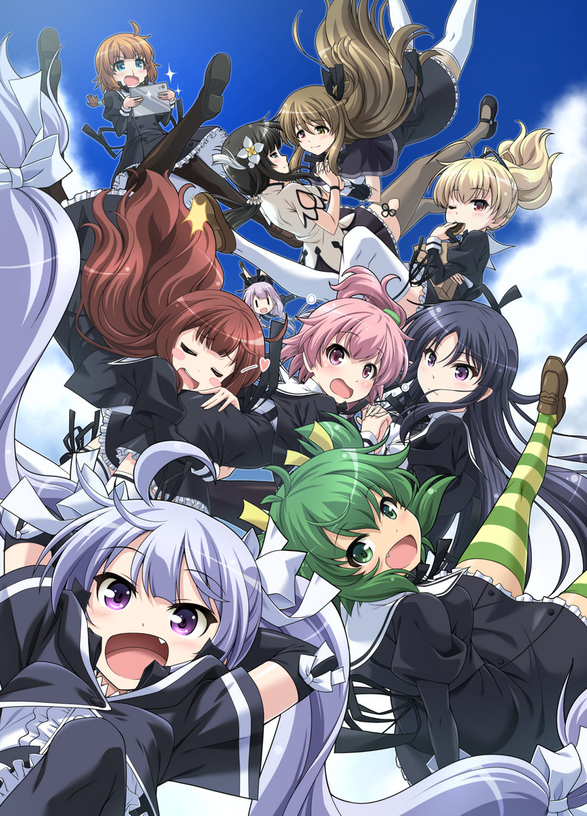 kuo shenlin, hitotsuyanagi riri, kaede johan nouvel, wang yujia, shirai yuyu, and 5 more (assault lily) drawn by musashiya_chougenbou
