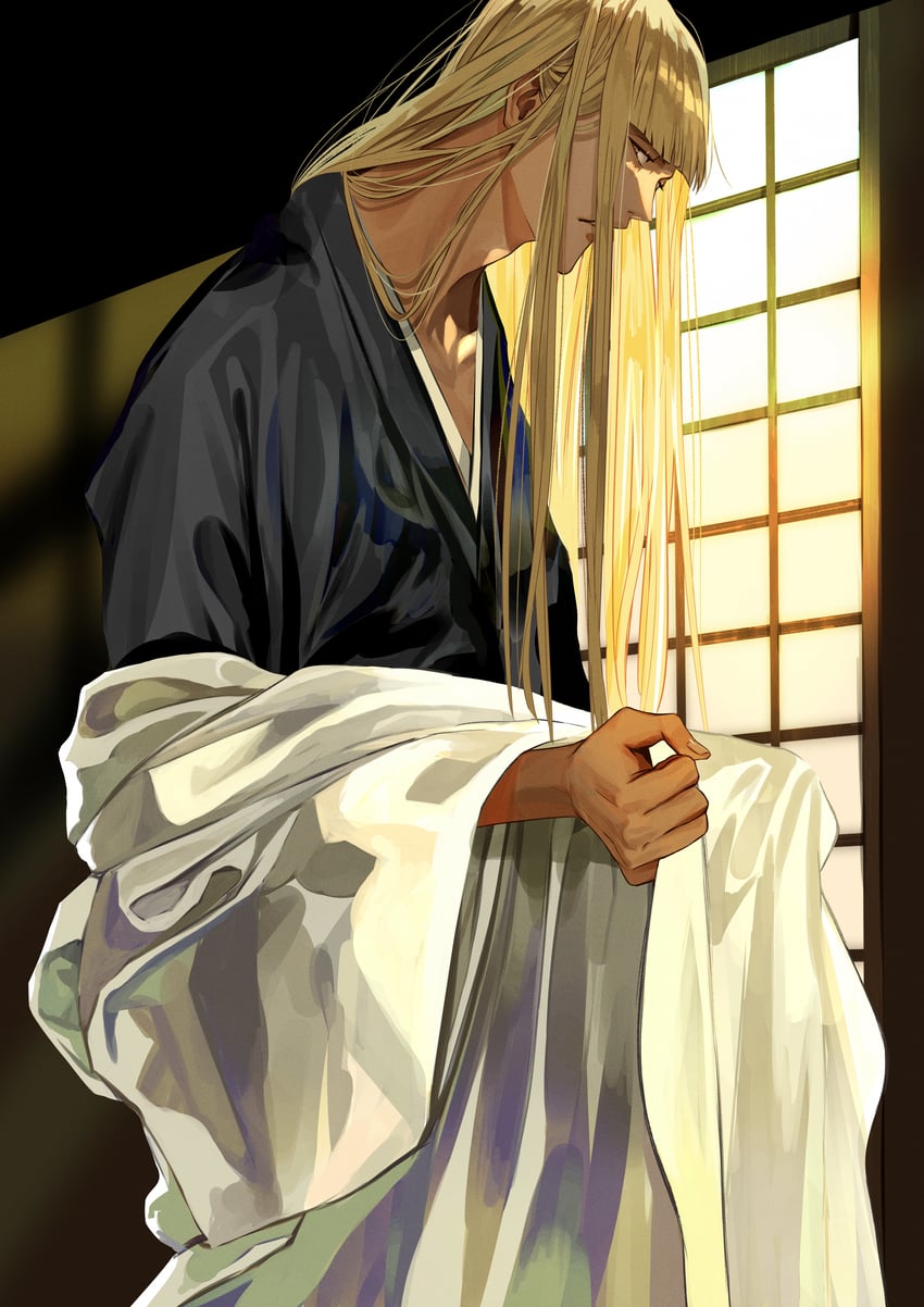 hirako shinji (bleach and 1 more) drawn by ajuji_aju