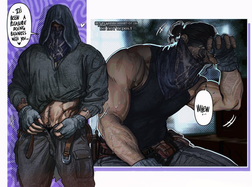 merchant (resident evil and 1 more) drawn by umikochannart