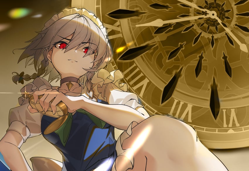 izayoi sakuya (touhou and 1 more) drawn by devilkillerx