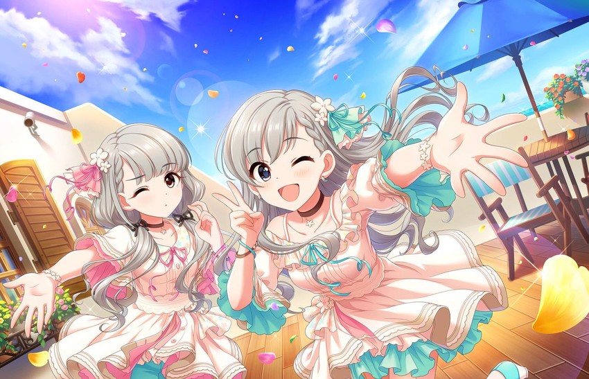 hisakawa hayate and hisakawa nagi (idolmaster and 2 more)