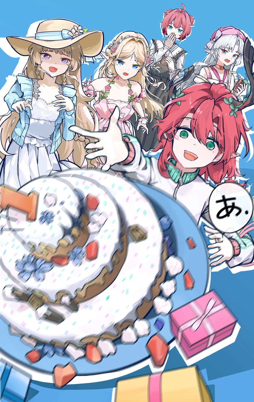 phoebe, carlotta, cartethyia, danjin, and ciaccona (wuthering waves) drawn by ryeon_(naturesan)