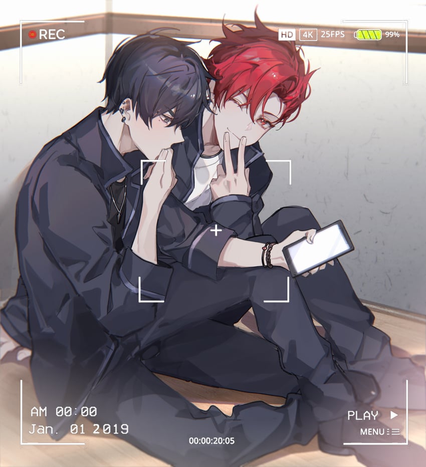 han do-yoon and seo hyesung (buried stars) drawn by yusa_(yusa0751)