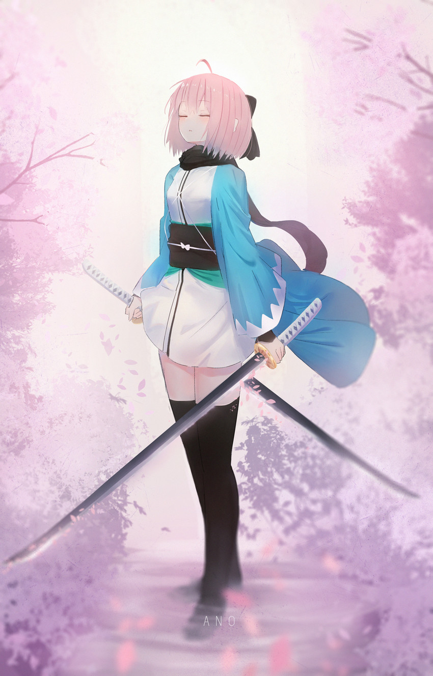 okita souji (fate and 1 more) drawn by ano54